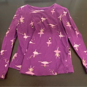 Girls Long Sleeve Ballerina T-Shirt